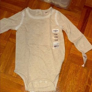 Oshkosh B’gosh grey onesie